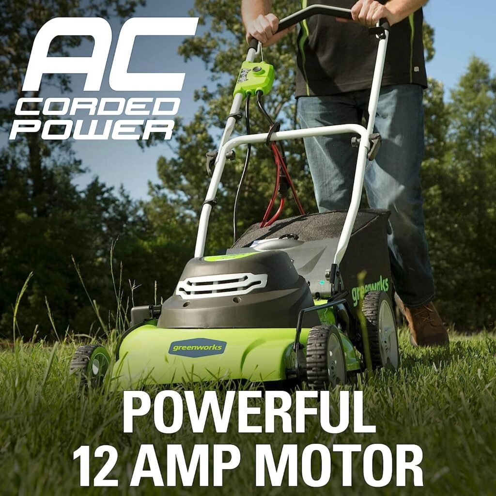 Greenworks Electric Corded Lawn Mower