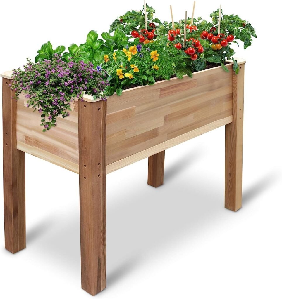 Jumbl Raised Canadian Cedar Garden Bed